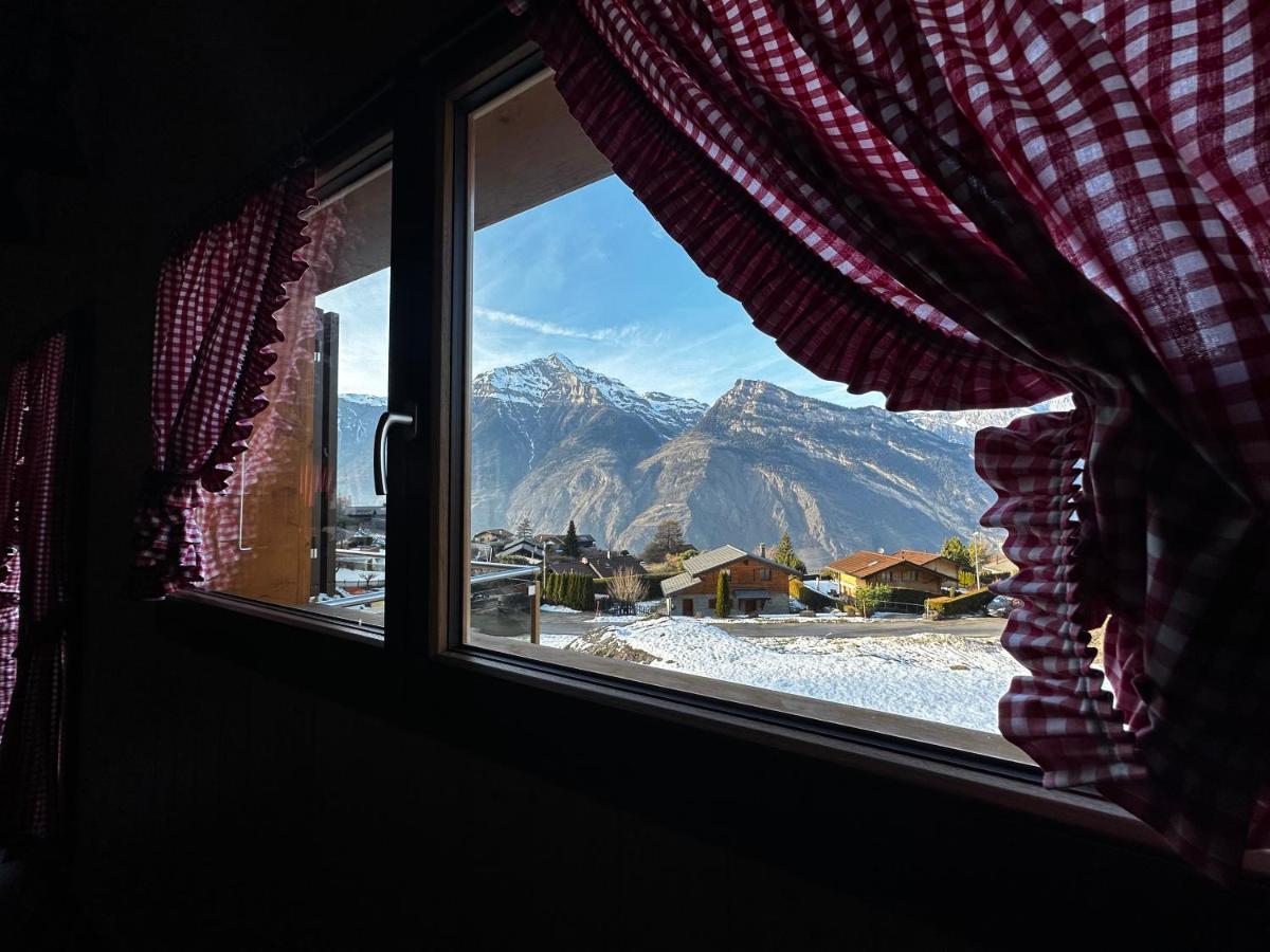Chambres D'Hotes Les Louettes A Sapinhaut Canton Du Valais Saxon Zewnętrze zdjęcie